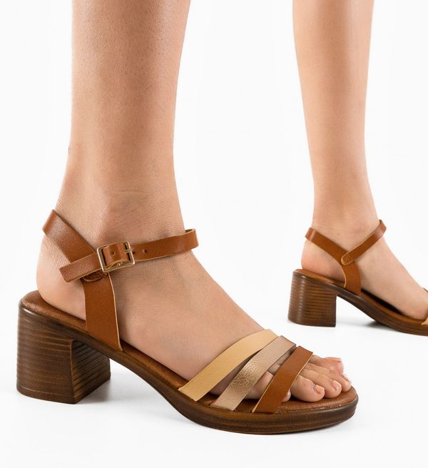 Botinelli Сандали на ток Fiore Камел