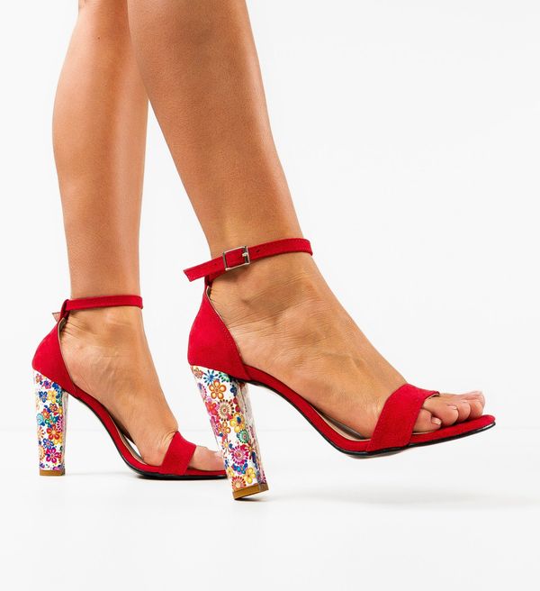 Exist Shoes Сандали на ток Florys Червени