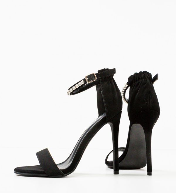 Mei Сандали на ток Fresno Черни