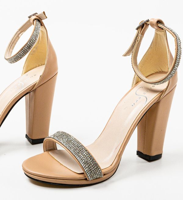 Wow Shoes Сандали на ток Fryty Нуд