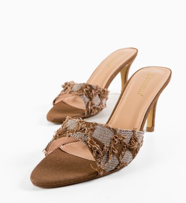 Botinelli Сандали на ток Fulgenzio Кафяв