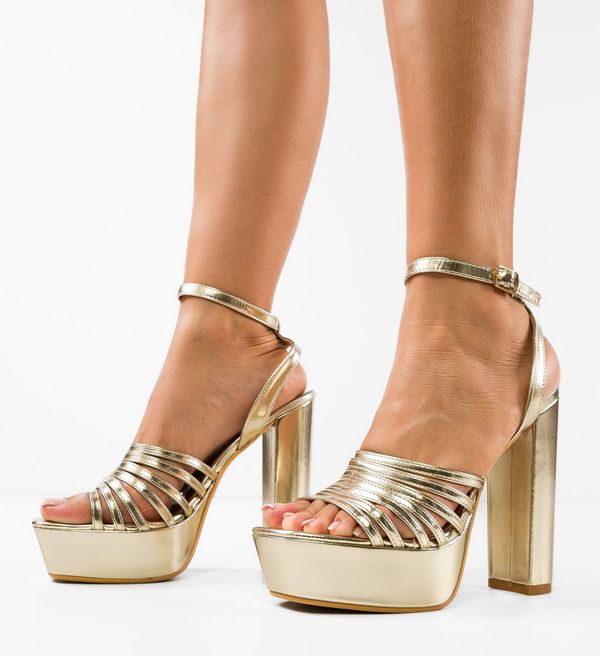 Ali Сандали на ток Gayatri Златни