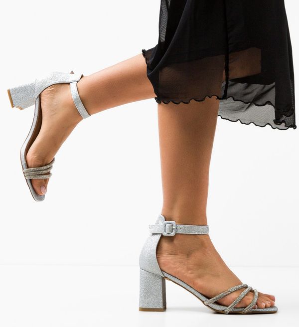 Ali Сандали на ток Geirmun Сребърни