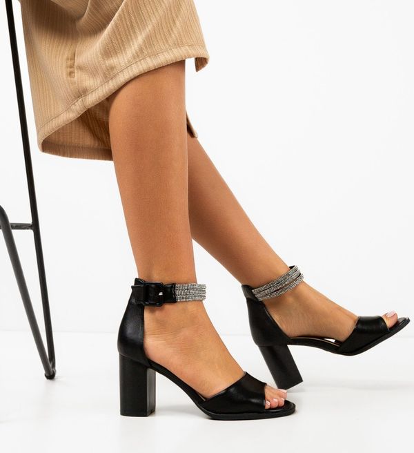 SFINX(LULU) Сандали на ток Germanic Черни