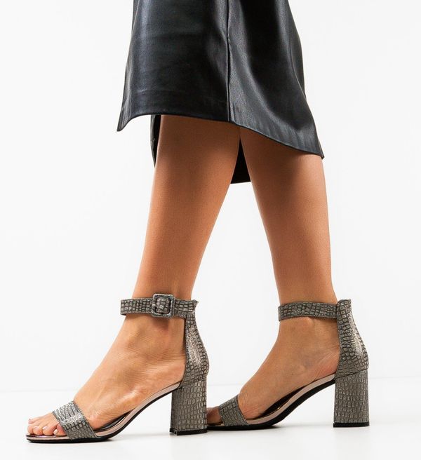 SFINX(LULU) Сандали на ток Germanic Сив