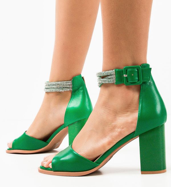 SFINX(LULU) Сандали на ток Germanic Зелени