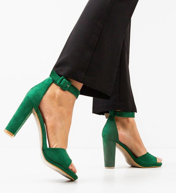 Tony Сандали на ток Ghideci Зелени