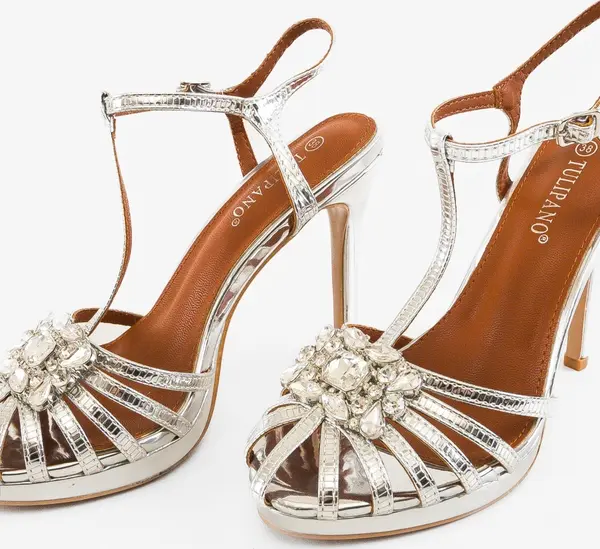 Ali Сандали на ток Ghimli Сребърни