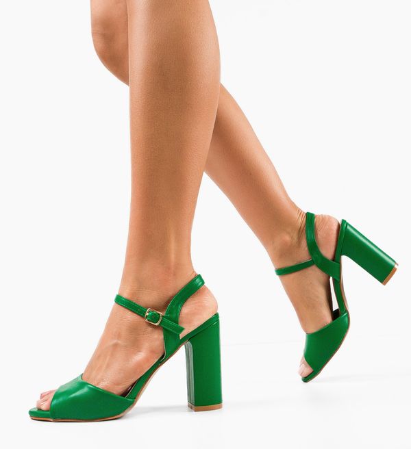 Ali Сандали на ток Glenna Зелени