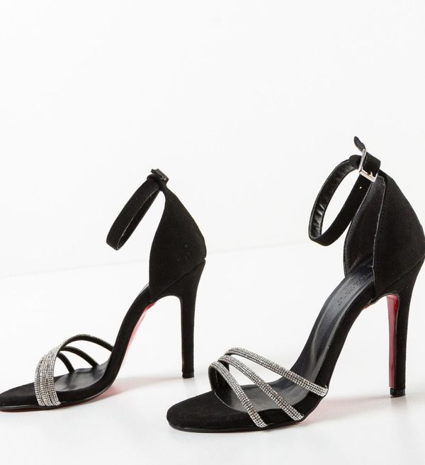 Exist Shoes Сандали на ток Gogos 2 Черни