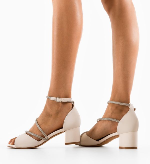 Mei Сандали на ток Graves Бели