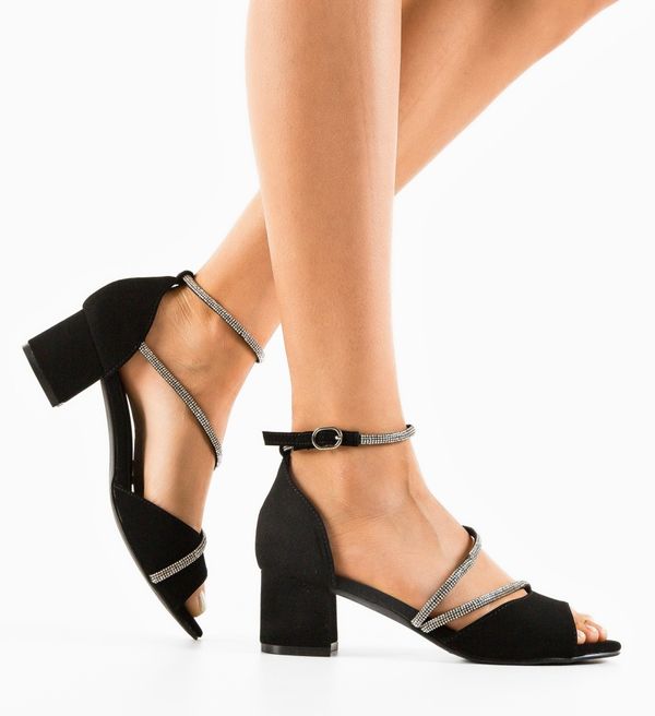 Mei Сандали на ток Graves Черни