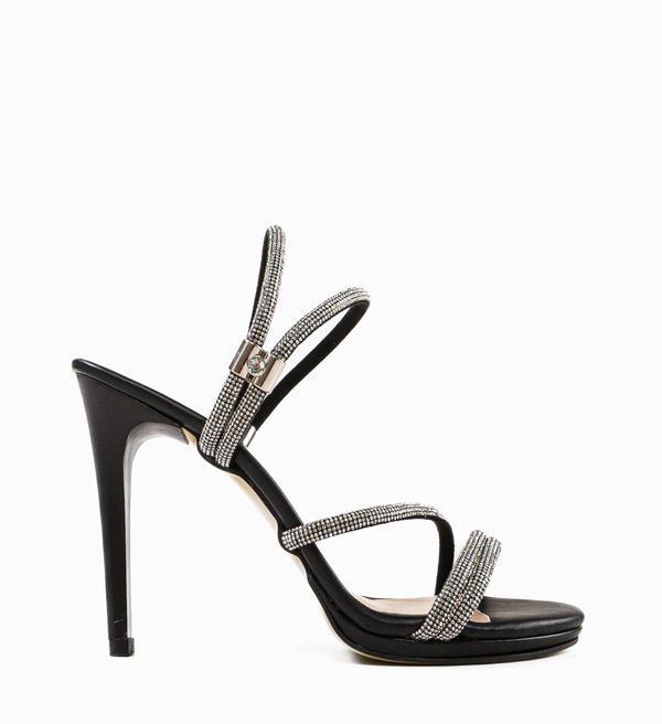 Wow Shoes Сандали на ток Gynn 2 Черни