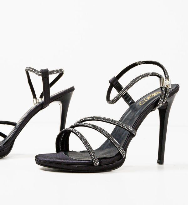 Wow Shoes Сандали на ток Gynn 3 Черни