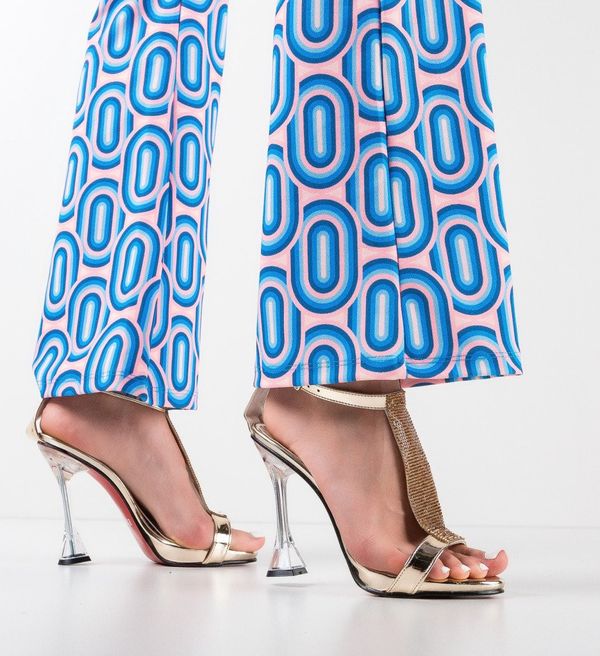 Exist Shoes Сандали на ток Halchiu Златни