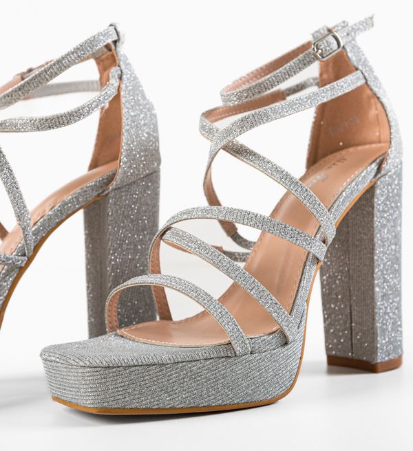 Ali Сандали на ток Hanson Сребърни