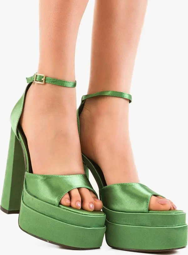 Ali Сандали на ток Haynes Зелени