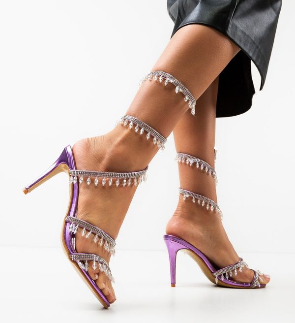 Ali Сандали на ток Heather Лилав