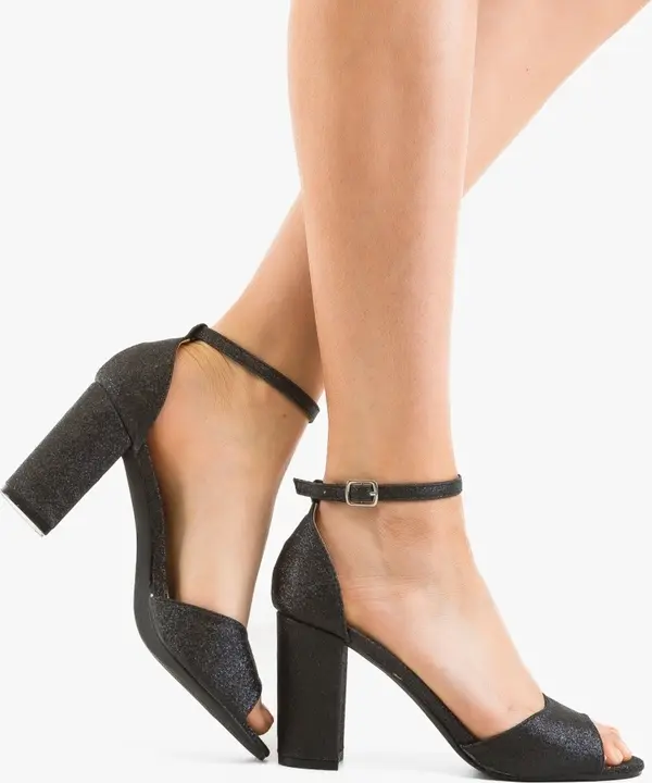 Carolie Сандали на ток Herman Черни