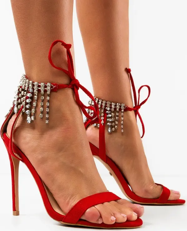 Wow Shoes Сандали на ток Hexy Червени