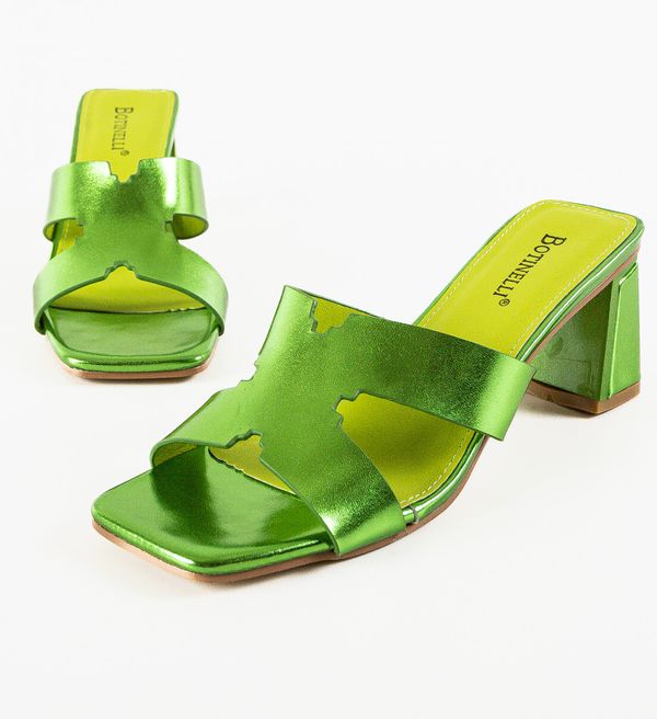 Botinelli Сандали на ток Hikmat Зелени