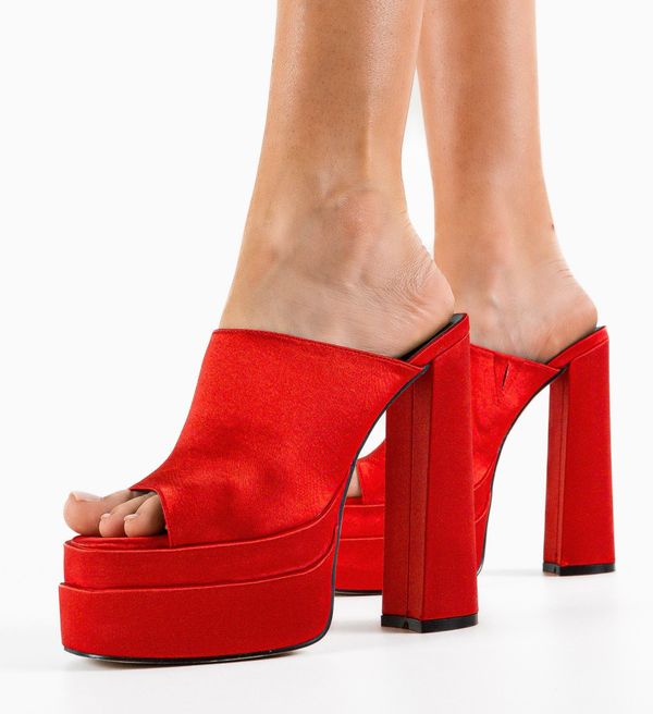 Ali Сандали на ток Hirst Червени