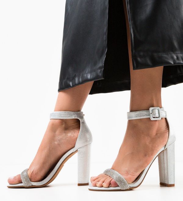 Mei Сандали на ток Hoover Сребърни