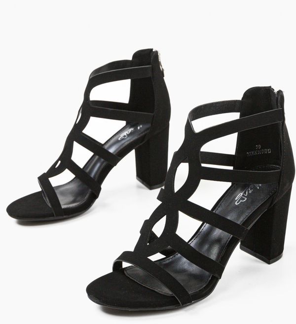 Mei Сандали на ток Hoshino Черни