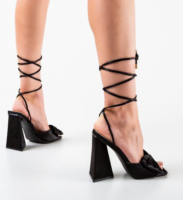 Ali Сандали на ток Humza Черни