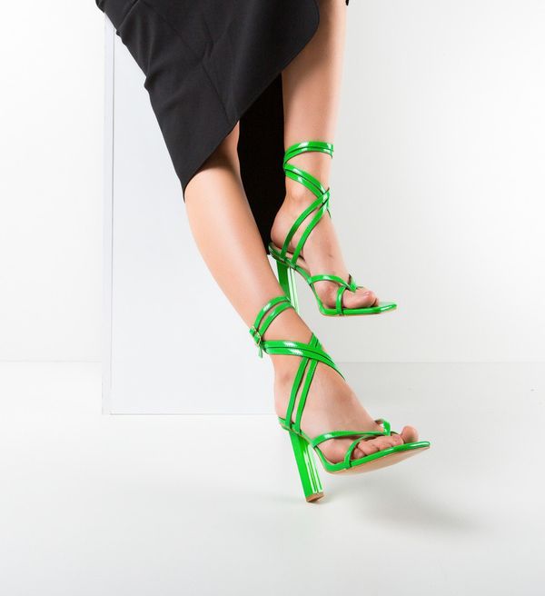 Ali Сандали на ток Ibarra Зелени