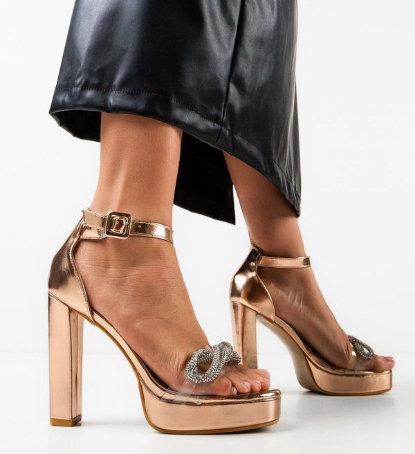 Mei Сандали на ток Index Розов