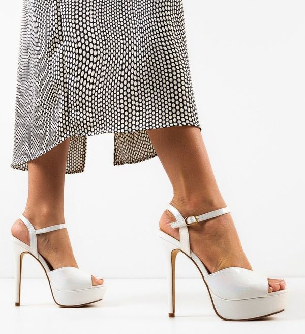 Botinelli Сандали на ток Ivy Бели