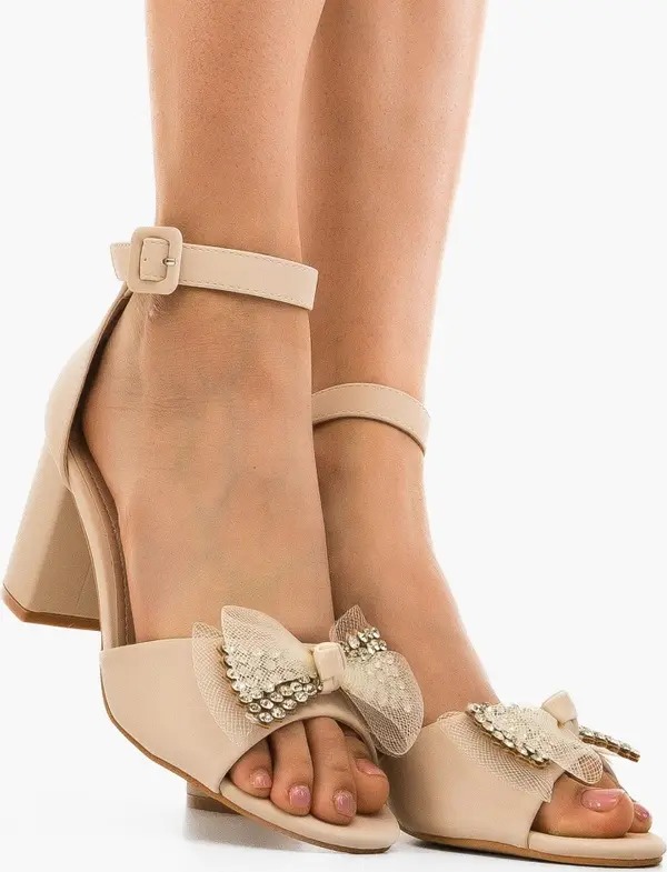 SFINX(LULU) Сандали на ток Jagra Бежов