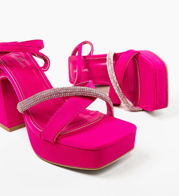 Ali Сандали на ток Jakki Фуксия