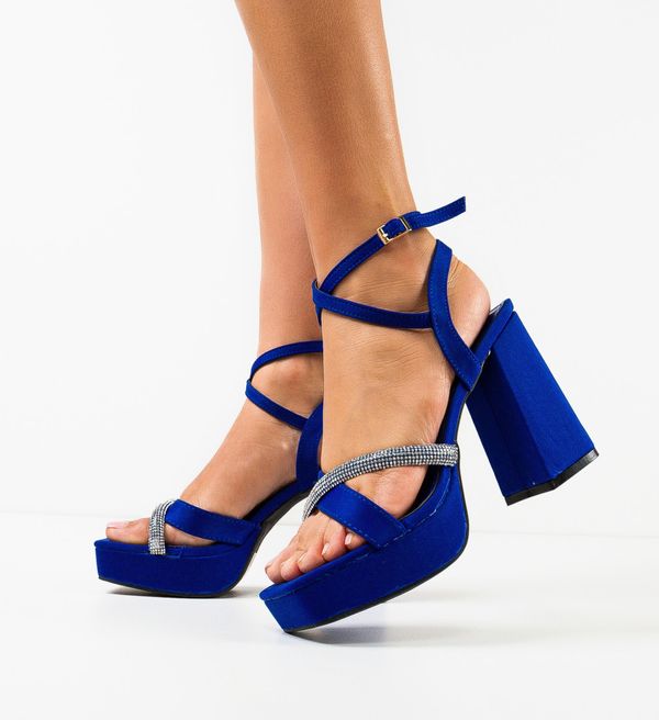 Ali Сандали на ток Jakki Сини