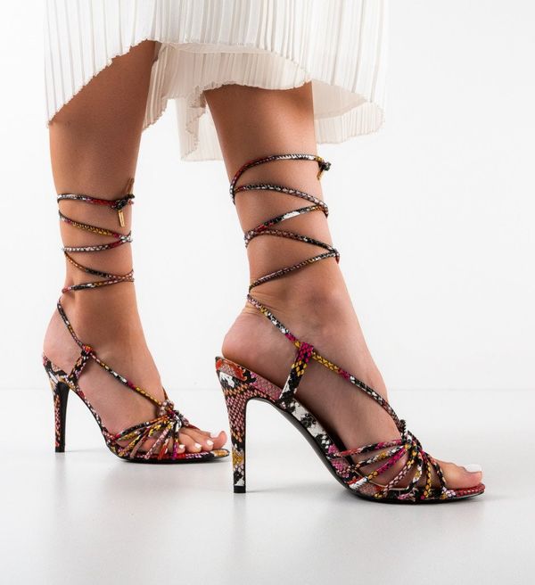 Ali Сандали на ток Jody Червени