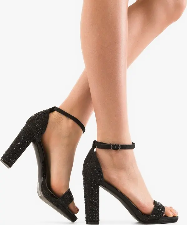 Tony Сандали на ток Kajahhy Черни