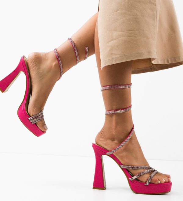 Ali Сандали на ток Keane Фуксия