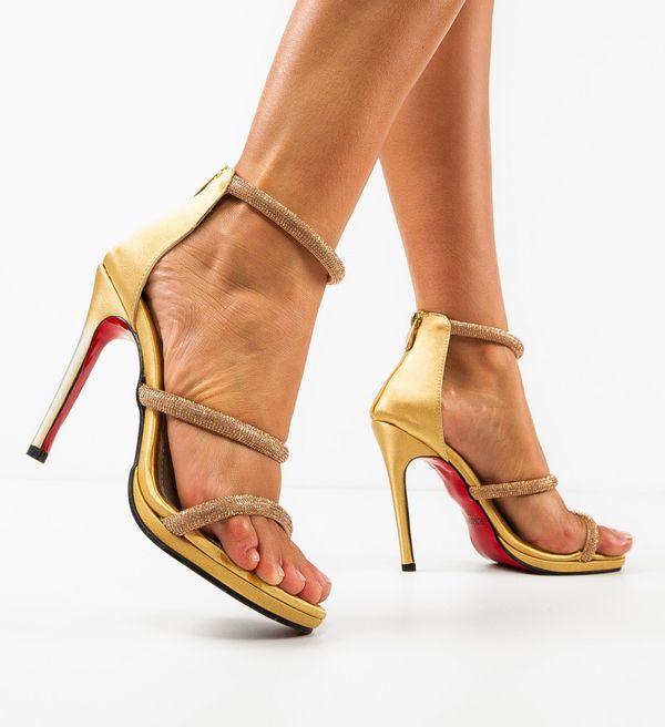 Exist Shoes Сандали на ток Kesta Жълти