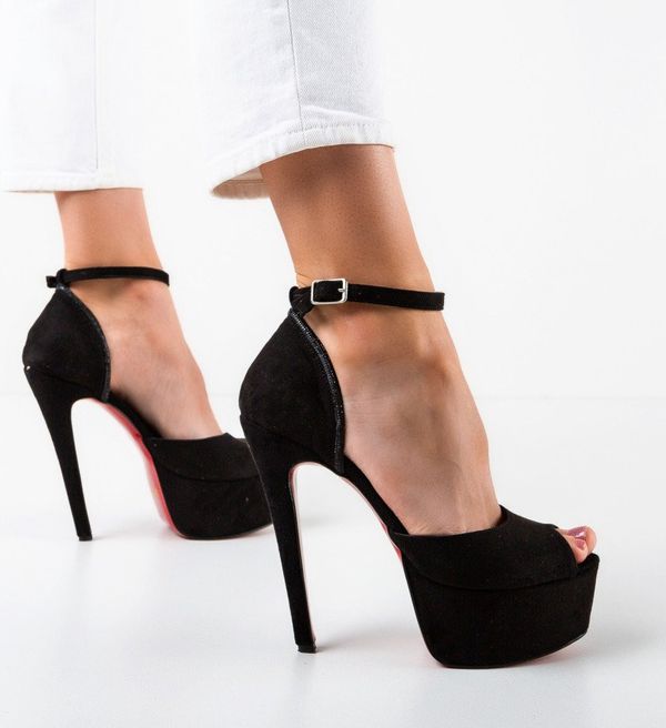 Exist Shoes Сандали на ток Ketta Черни