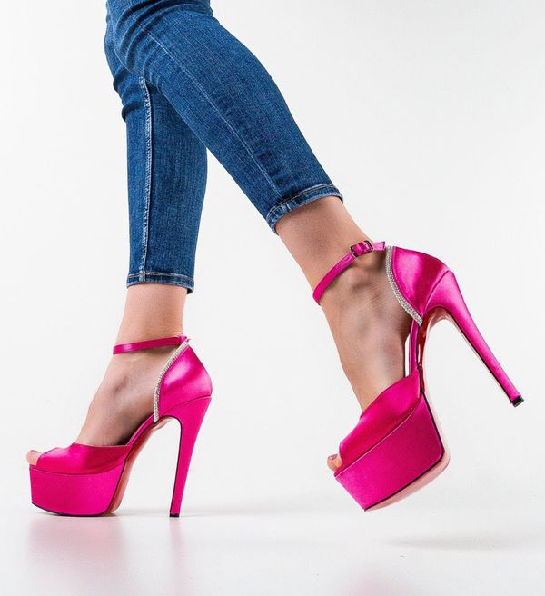 Exist Shoes Сандали на ток Ketta Фуксия