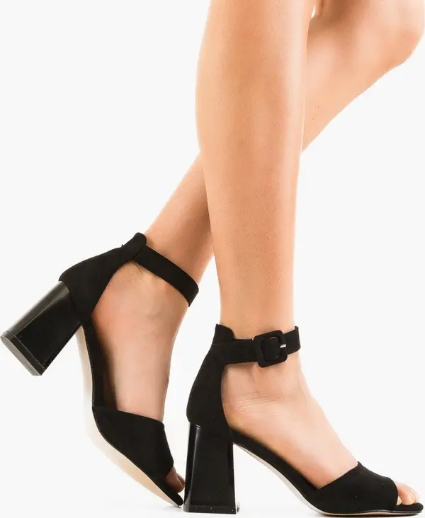 SFINX(LULU) Сандали на ток Kraspe Черни