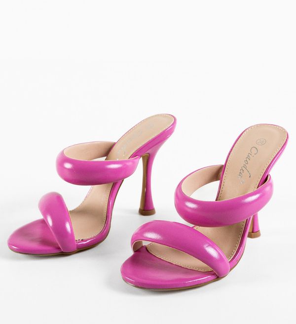 Ali Сандали на ток Krista Фуксия