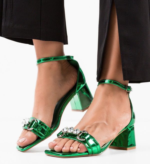 Ali Сандали на ток Krueger Зелени