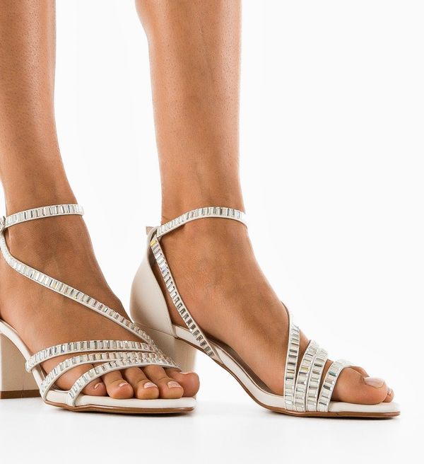 Mei Сандали на ток Lajmy Бели