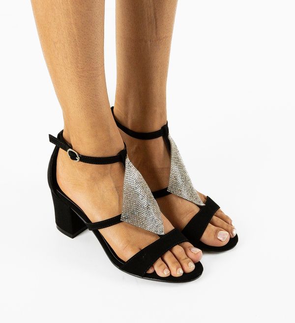 Mei Сандали на ток Lamza Черни