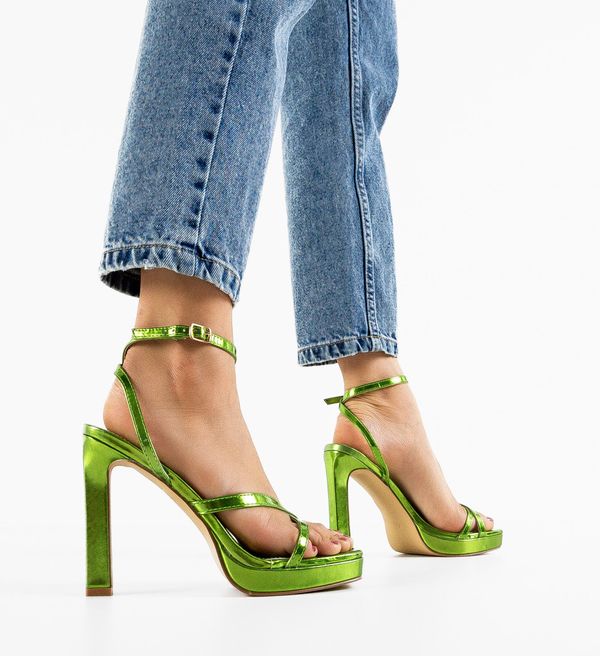 Botinelli Сандали на ток Lelesa Зелени