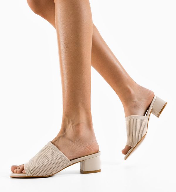 Mei Сандали на ток Lenses 2 Бежов