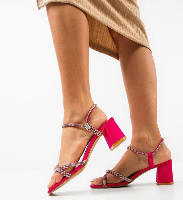 Ali Сандали на ток Lug Фуксия