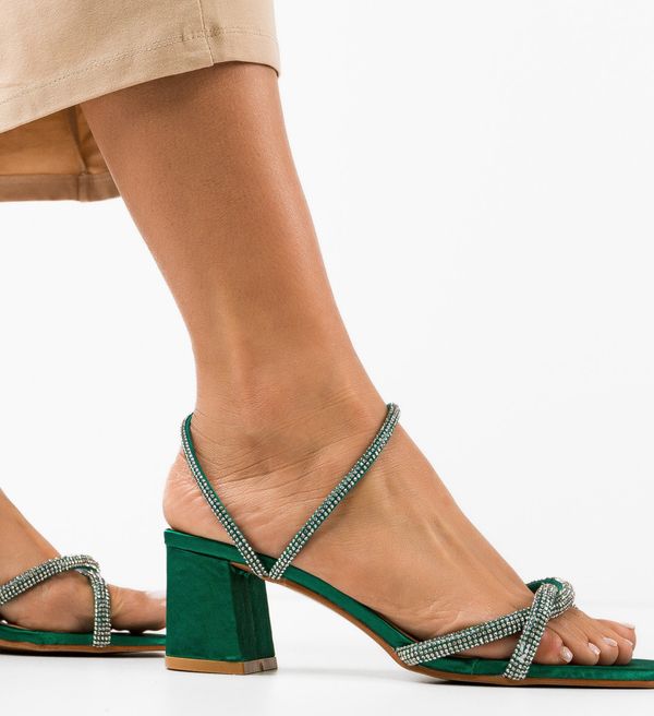 Ali Сандали на ток Lug Зелени